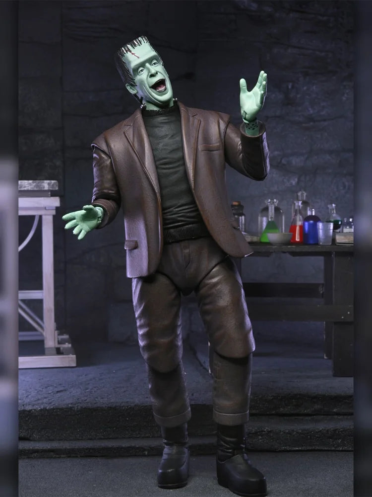 NECA The Munsters (TV Series) - Ultimate Grandpa/Herman Munster 7” Scale Action Figure Model Doll Garage Kit