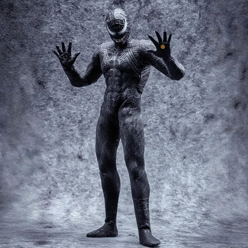 In Stock Venom Spider-Man Symbiotic Variant 1/12 Scale 6in Sawtooth Action Figure Anime Model Trendy Toys Desktop Doll