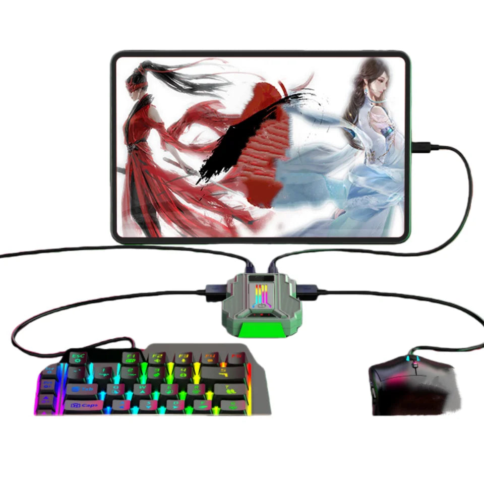Cdragon Hunting 2Pro Game keyboard Mouse Converter Adapter Hunter  Mapping Wired Lie Ying Two Side For Android
