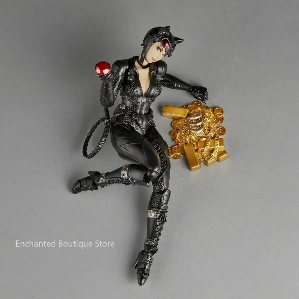 In Stock 100% Original Kaiyodo Revoltech Incrível Yamaguchi Catwoman Figuras De Ação Modelo Brinquedos  Figure Model ToyGift