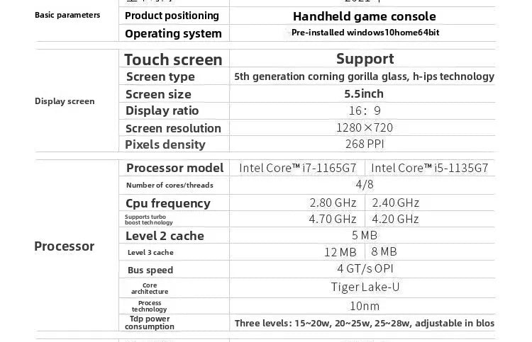 Small Hanheld Computer Names List Handheld Mini Computer Ultra Portable Thin and High Performance PC Gam ...