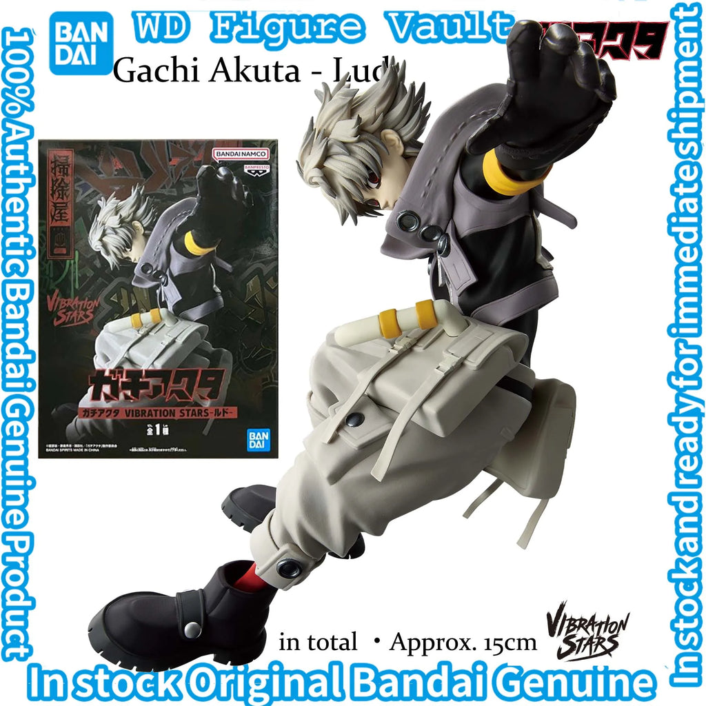In stock Bandai Gachi Akuta VIBRATION STARS - Lud  Zanka Protagonist Figures Anime Model Genuine Boxed Toy Gift