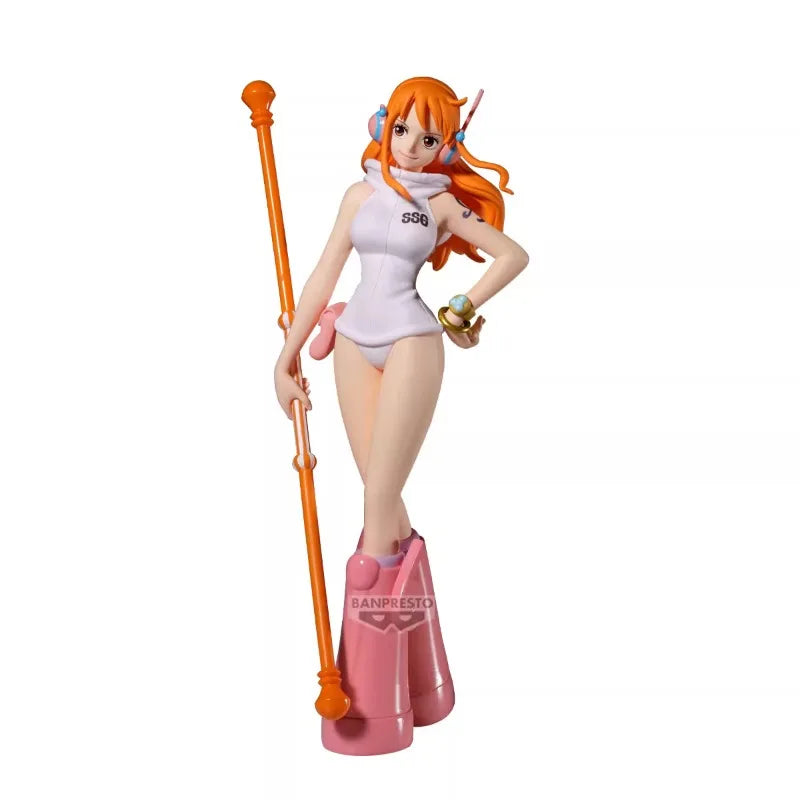 Bandai Original Banpresto Anime One Piece Shukko Nami Egghead PVC Actionfigur Modell Sammlerstück Geschenk