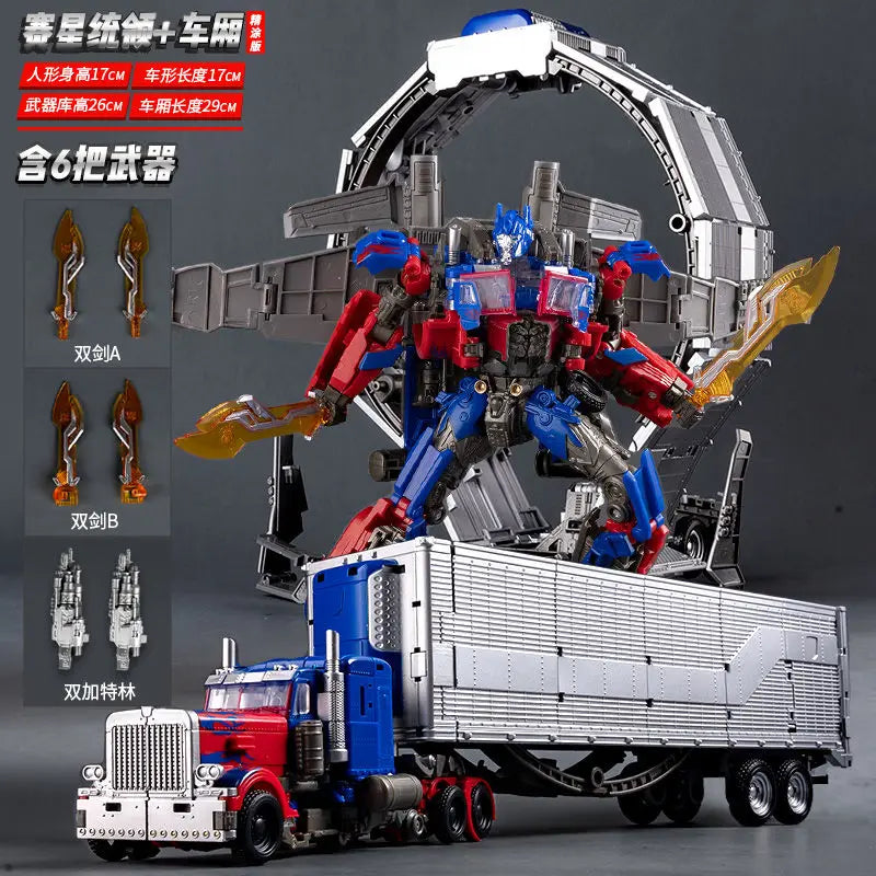 Transformationsspielzeug Baiwei Optimus Commander Robot TW1022 Anhänger Modell CY01 Taktischer Container TW1122 Action Deformationsfigur