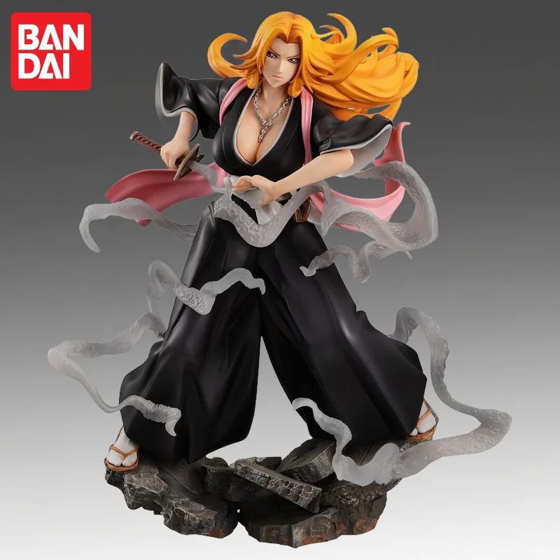 In Stock Bandai Original Megahouse Bleach Matsumoto Rangiku Action Figure Model Doll Brand New Boxed Anime Characters Toys Model