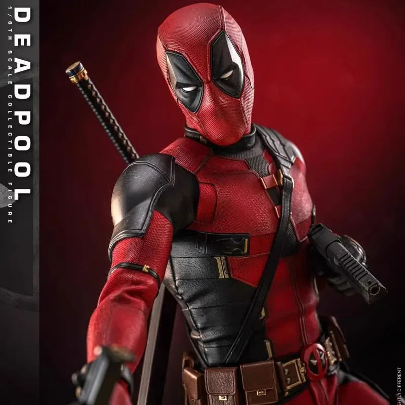 Hot Toys 1/6 Scale Marvel Ht Deadpool & Wolverine Deadpool Mms746 Anime Action Figure Model Garage Kit Toy Kids Christmas Gifts