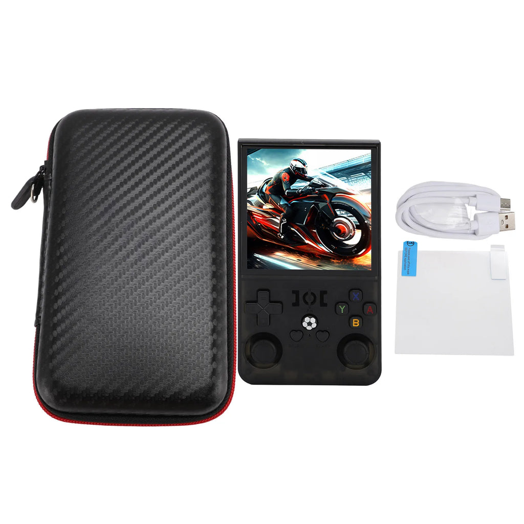 Portable Retro Gaming Console 4000mAh RK3326 720x720 4000MAH 4 Inch  Screen Handheld Game Console Rechargeable for Travel