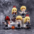 6PCS Chainsaw Man Action Figures New PVC Denji Pochita Collection Model Set Toys Anime Peripherals Dolls Ornaments Kids Gift