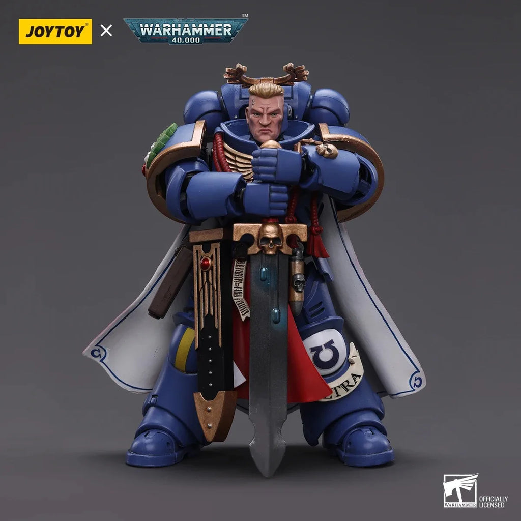JOYTOY Warhammer 40k 1: 18 Ultramarines Primaris Captain with Power Sword and Plasma Pistol Action Figure Model Toy