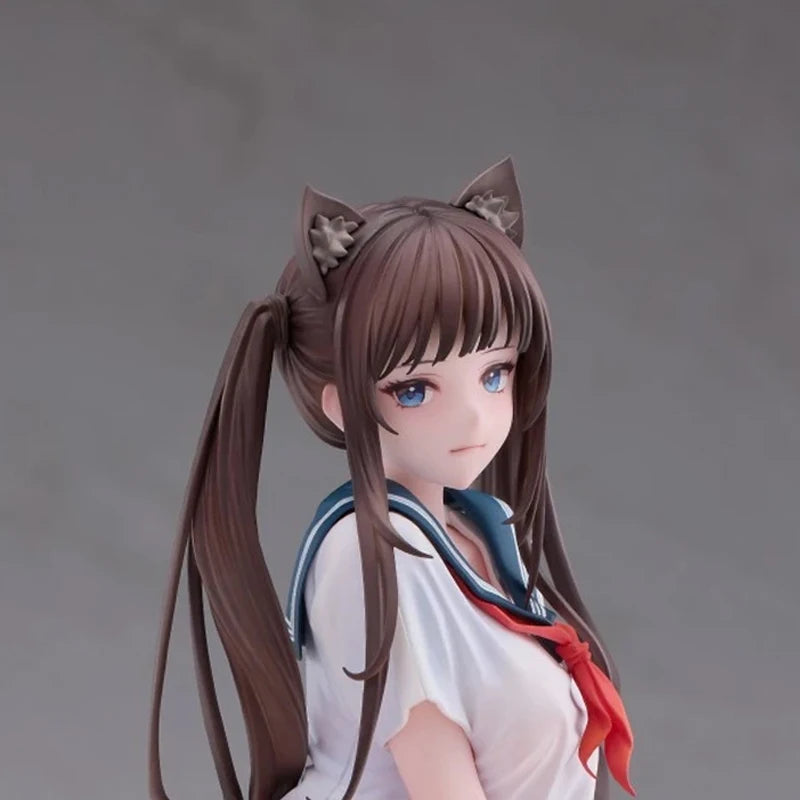 20cm After School Cat Ear ChunMoMo Anime Girl Figure Chun Momo Action Figure Tamomo Figurine Japanese Collectible Model Doll Toy