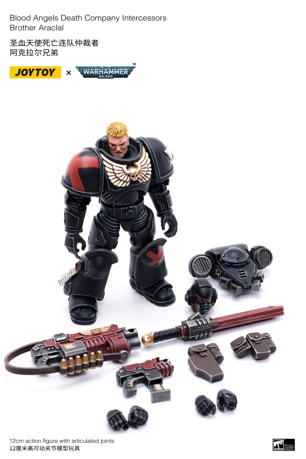 JOYTOY 1/18 Action Figure (4PCS/SET) Blood Angels Death Company Anime Collection Model  Gift Toy Children's in Stock
