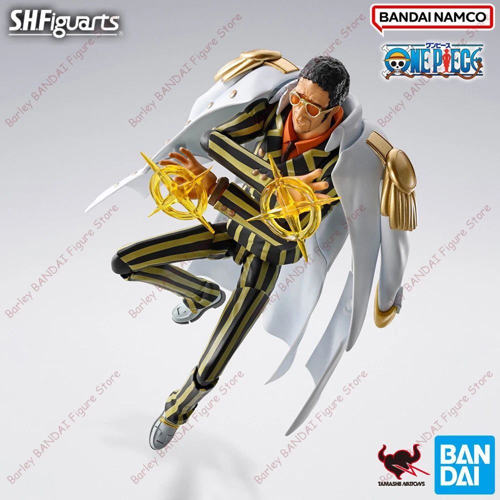 BANDAI PB Exclusive Genuine ONE PIECE S.H.Figuarts Borsalino Future Island Egghead Anime Figure Action Figurine Model Toys Gifts