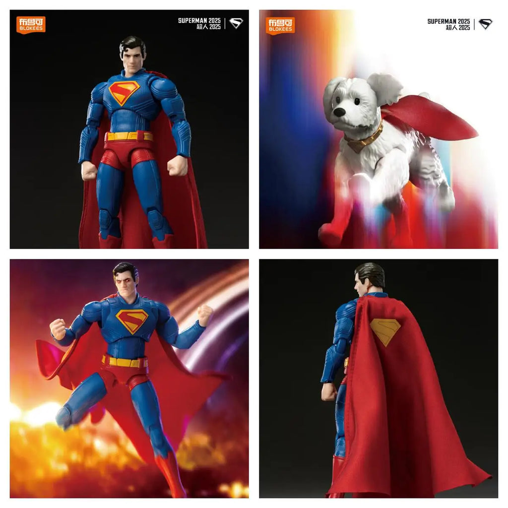 Blokees DC Batman Beyond & 2025 New Version Superman Action Figures desktop ornament Collectible Toys Christmas Gift