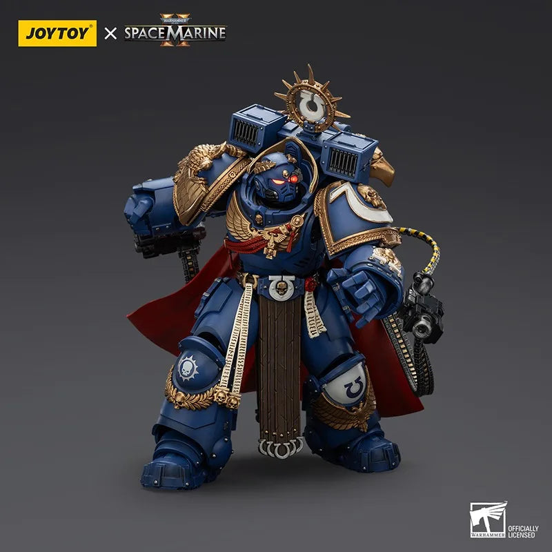 Joytoy Warhammer1/18 Action Figures Ultramarines Marneus Calgar, Chapter Master with MkX Gravis Armour and Gauntlets of Ultramar