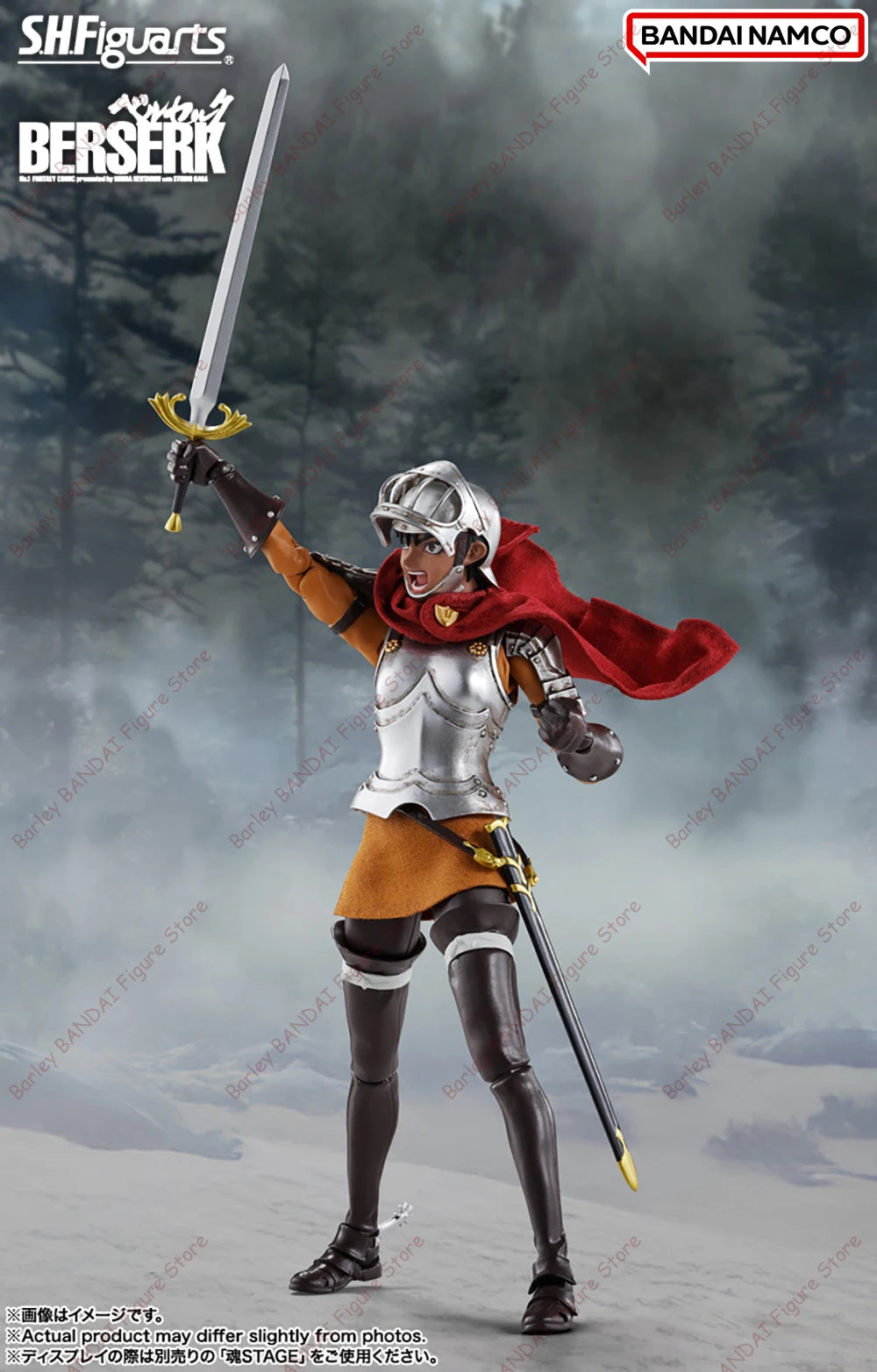 In Stock BANDAI Berserk S.H.Figuarts Casca Caska The Band of The Hawk Anime Action Figures Collection Model Toys Gifts For Kids