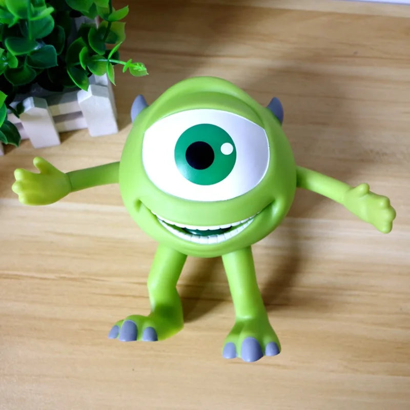 15cm Toy Story Monsters University Mike Wazowski Mr Q Money Pot Piggy Bank PVC Action Figure Model Toys Collection Doll