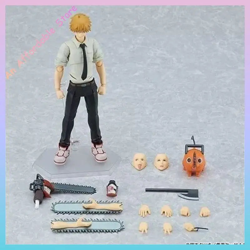 Figma 586 Chainsaw Man Anime Figures Denji Action Figure Pochita Toys For Boys Gifts Collection Display