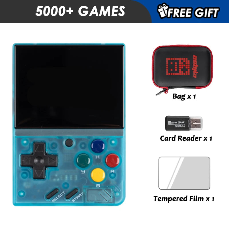 AMPOWN Miyoo Mini V4 Consoles Handheld Game Players 2.8'' IPS OCA Portable Video Game 2000mAh Linux System Retro Game Console