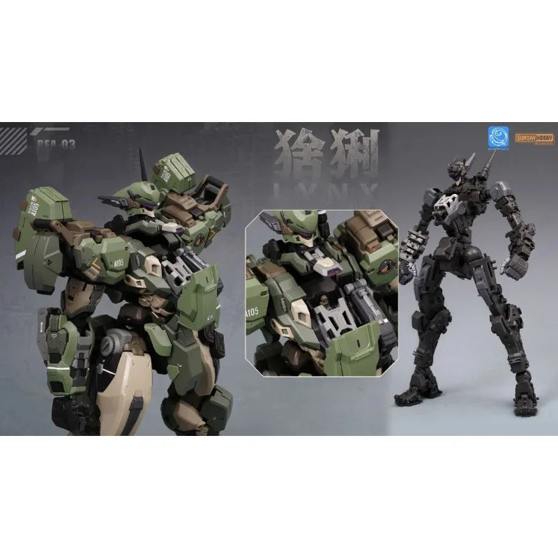 SUNDAY HOBBY Lynx REA-03 Articulated Model | Assembly Mecha | Gift-Grade | Realistic Style