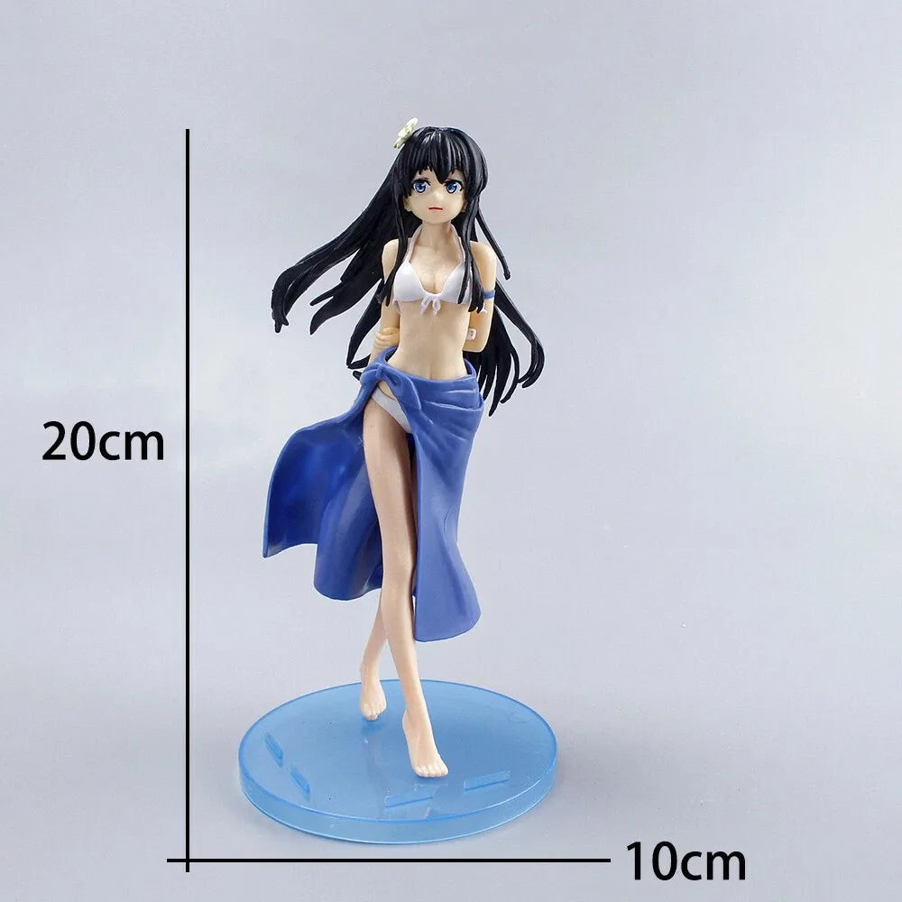 New 20cm Figure PVC Action Anime Bikini Summer Yukino Doll Model Cute Figure for girl gift No Box
