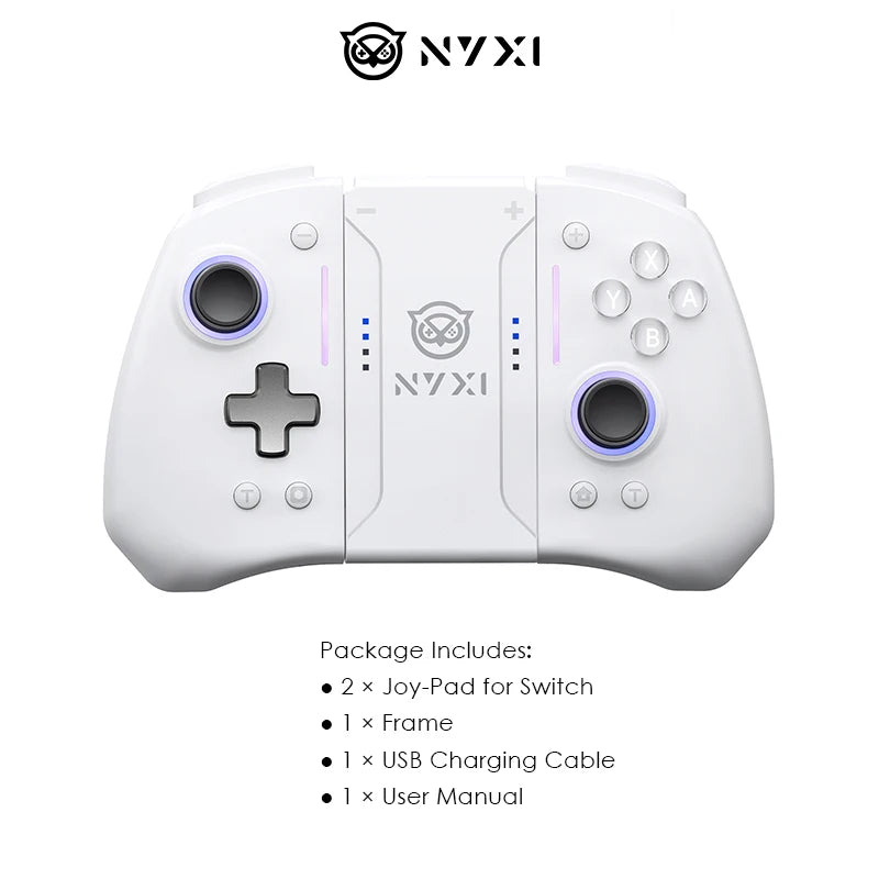 NYXI Hyperion pro Wireless Game Controller Bluetooth White Gamepad Compatible with Switch2 Switch OLED Switch Lite