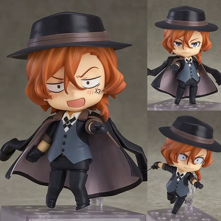 10CM Q-version Bungo Stray Dogs Nendoroid KO Articulated Action Figures Model Kit Desktop Ornament Collectible Toys Statue Gift