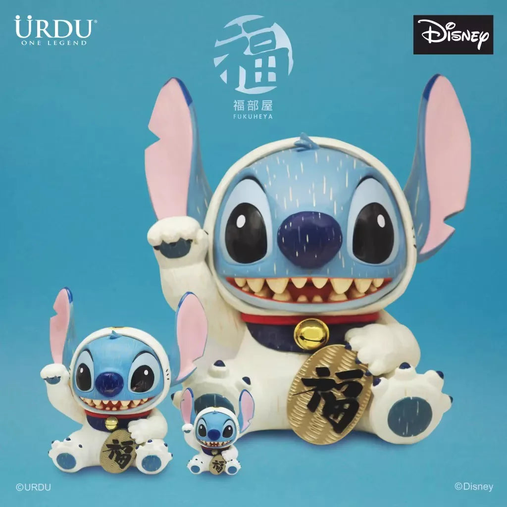 Fukubeya Maneki Neko Lucky Series Alien Figure 45cm Tall Disney Pixar Wood Style Finish Collectible by URDU
