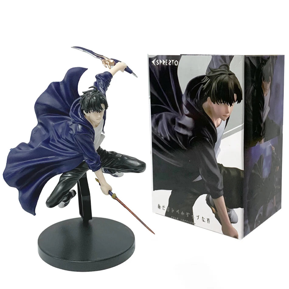 In Stock Solo Leveling (Anime Version) Figure -Sung Jinwoo Action Figure 21cm PVC Collect Model Figure Display Anime Merchandise