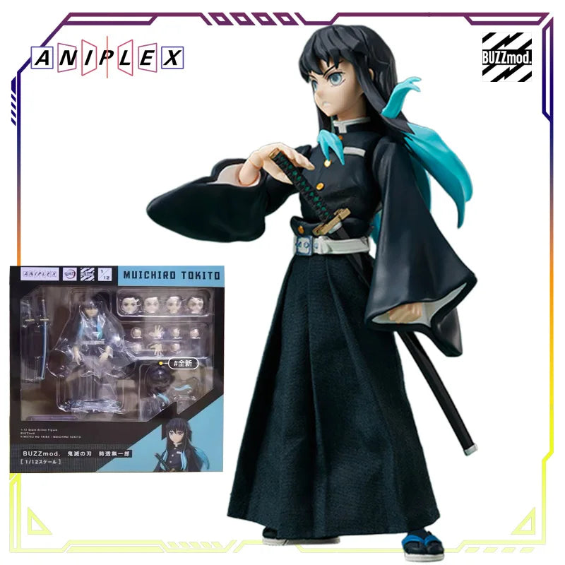 Aniplex+ Original BUZZmod Demon Slayer Blade Series Xiaowo Seat\ Tomioka Yoshiyuki Anime Action Figure Model Toys Gifts Fo Boys