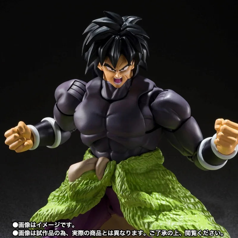 Bandai In Stock Anime Dragon Ball Z SHF Broly Super Saiyan Action Figure Model Toy Collection Gift DT