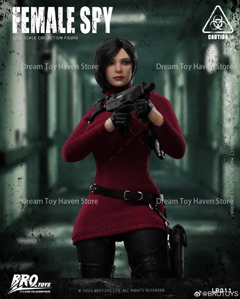 BROTOYS LR011 1/12 Scale Female Soldier Ada King Mysterious Spy Agent Full Set 6Inch Action Figure Model Collectible Toys