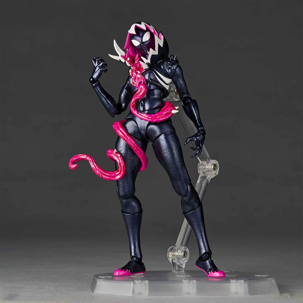 Original Kaiyodo Amazing Yamaguchi spiderman-Gwen - Gwenom Anime Figure Action Figure Model Decoration Garage Kit  Gifts Toys