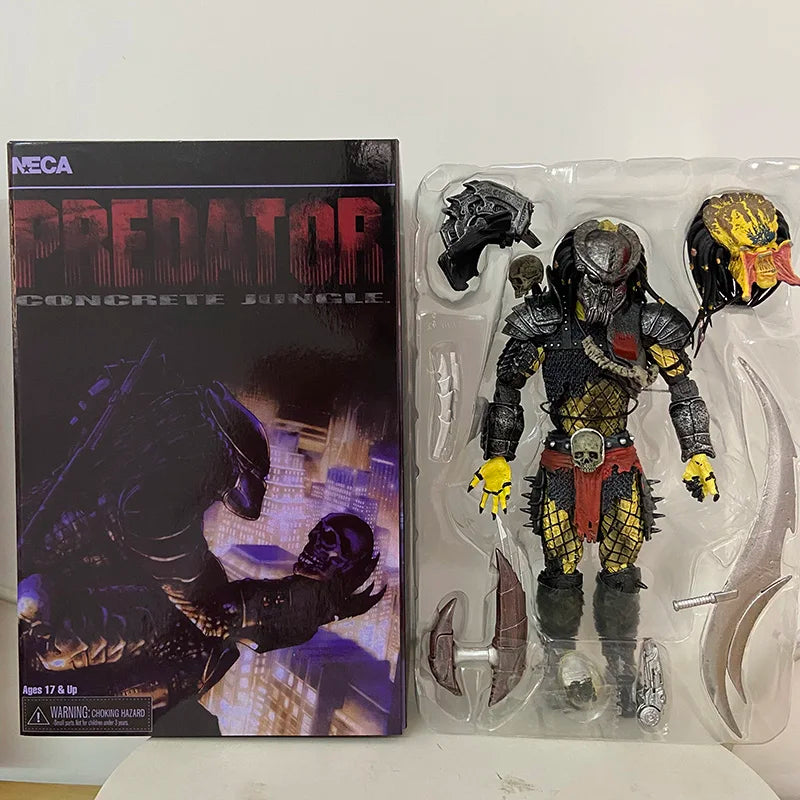 NECA Concrete Jungle Action Figure Warrior Hunter Chief Alien VS Predator Scarface Predator Deluxe Collectable Toy Gifts Dolls