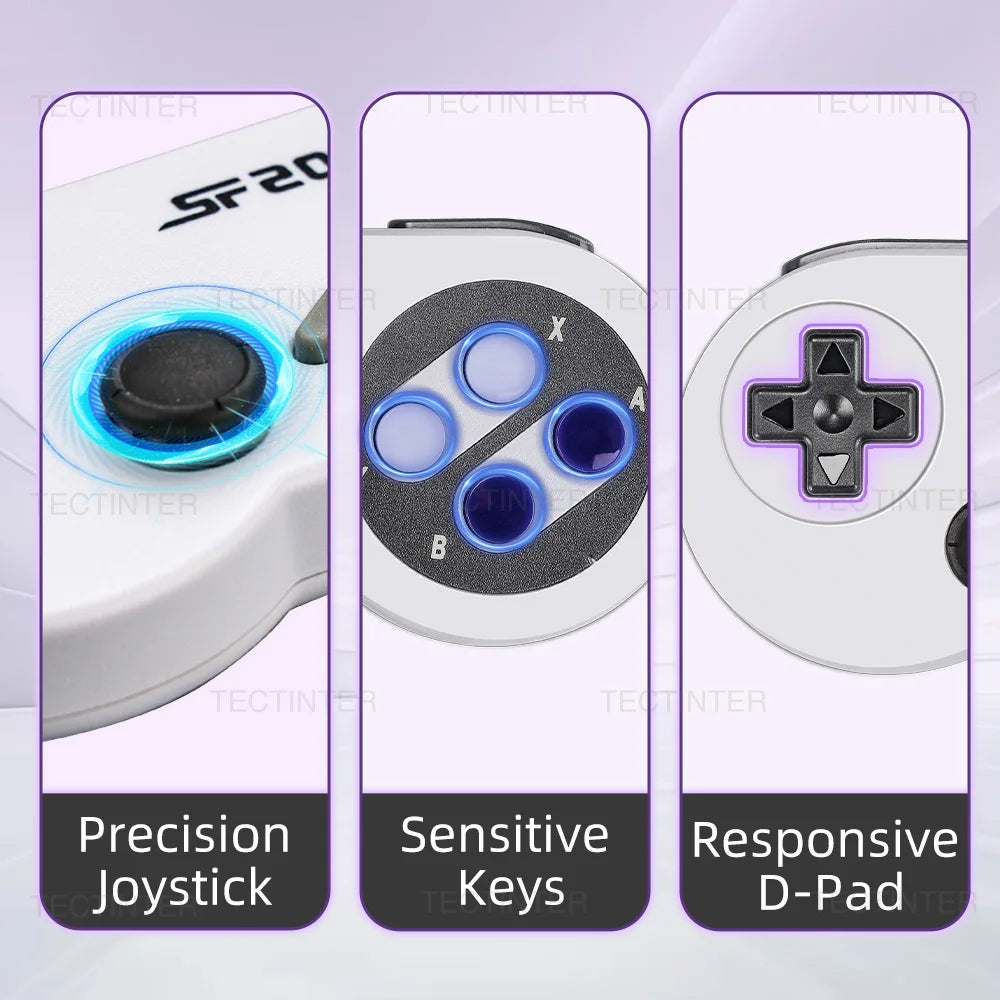 2PC Video Game Console Controller for SF2000/SF900/SG800 Portable Handheld Game Player 3D Rocker Wireless Gamepad Dual Joysitck