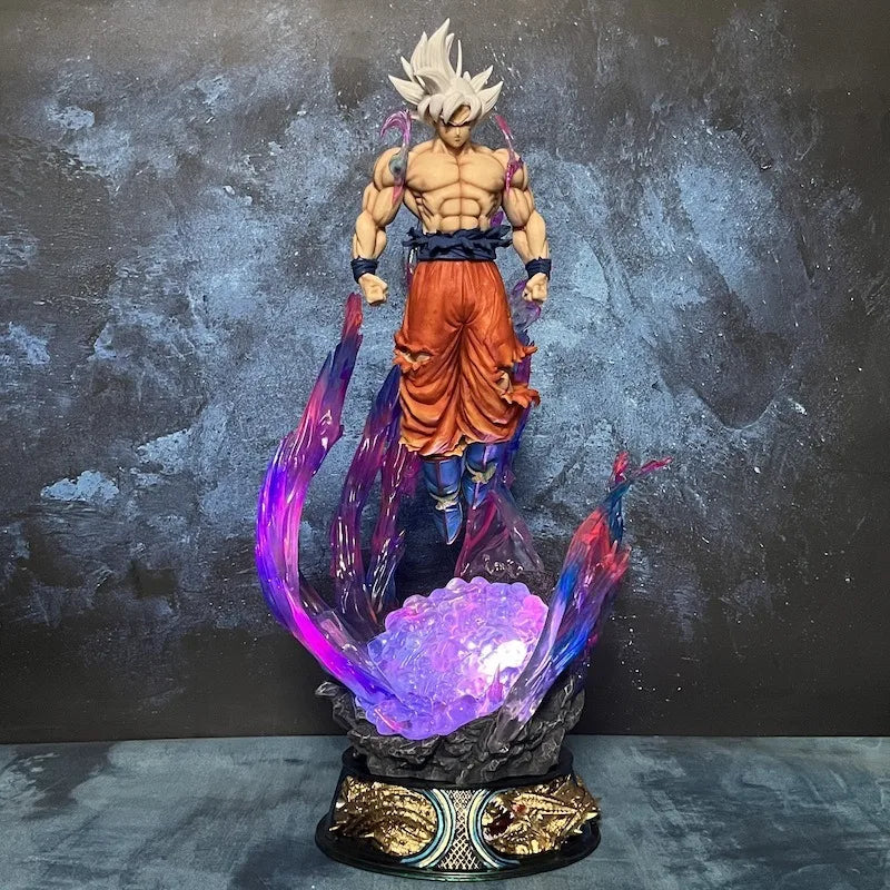 Dragon Ball Anime-Figur 25 cm Son Goku Ultra Instinct Super Saiyan Figur Statue PVC Statue Modell Ornament Sammlerstück Spielzeug Geschenk