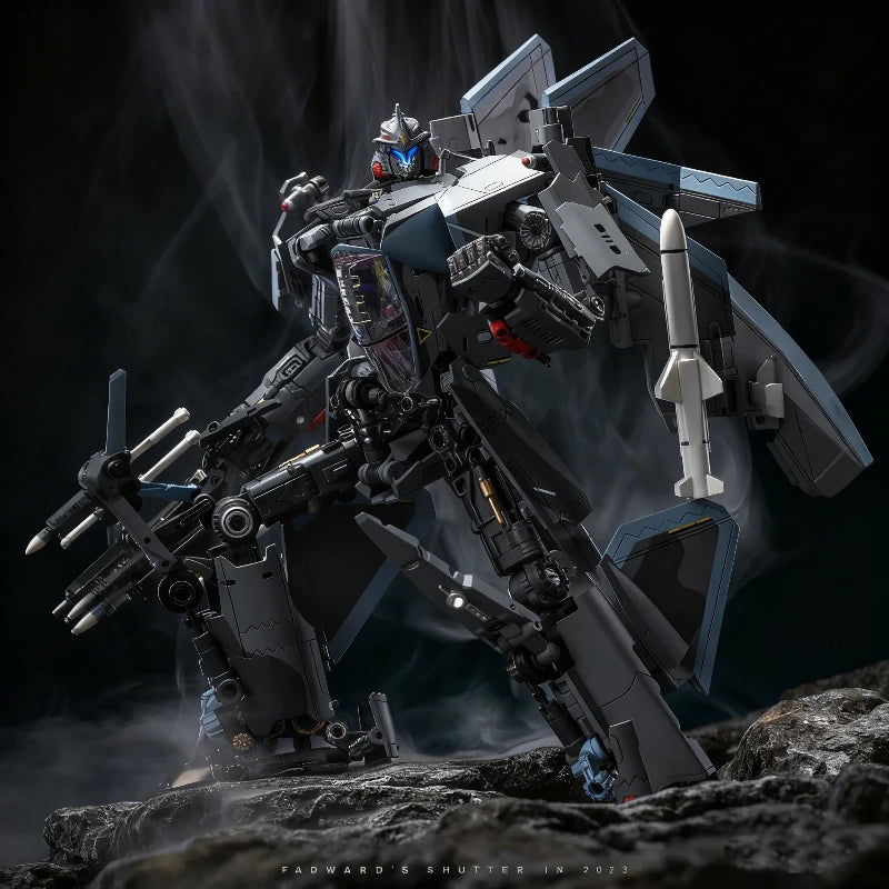TOUCHTOYS 1/18 Carefray J35-C Carrier-Based Aircraft Alloy Finished Model Action Figures With Stand Transformable Mecha Toy Gift