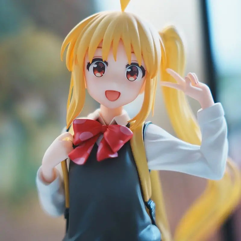 21cm Bocchi The Rock Nijika Ijichi School Uniform Standing Anime Figure Model Statue Collection Desktop Decoration Ornament Toy