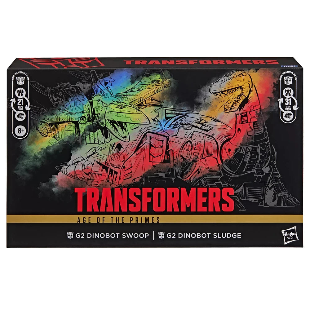 In-Stock Hasbro Transformers Age of the Primes Swoop and Sludge (G2 Universe) 2-Pack-Set 21.5cm Action Anime Figure Toys