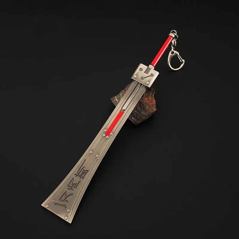 Final Fantasy Weapon Model - 22cm (8.66 Inches) Zinc Alloy, Rustproof, Dull Blade - Perfect for Game Fans, Collectors, and Gifts