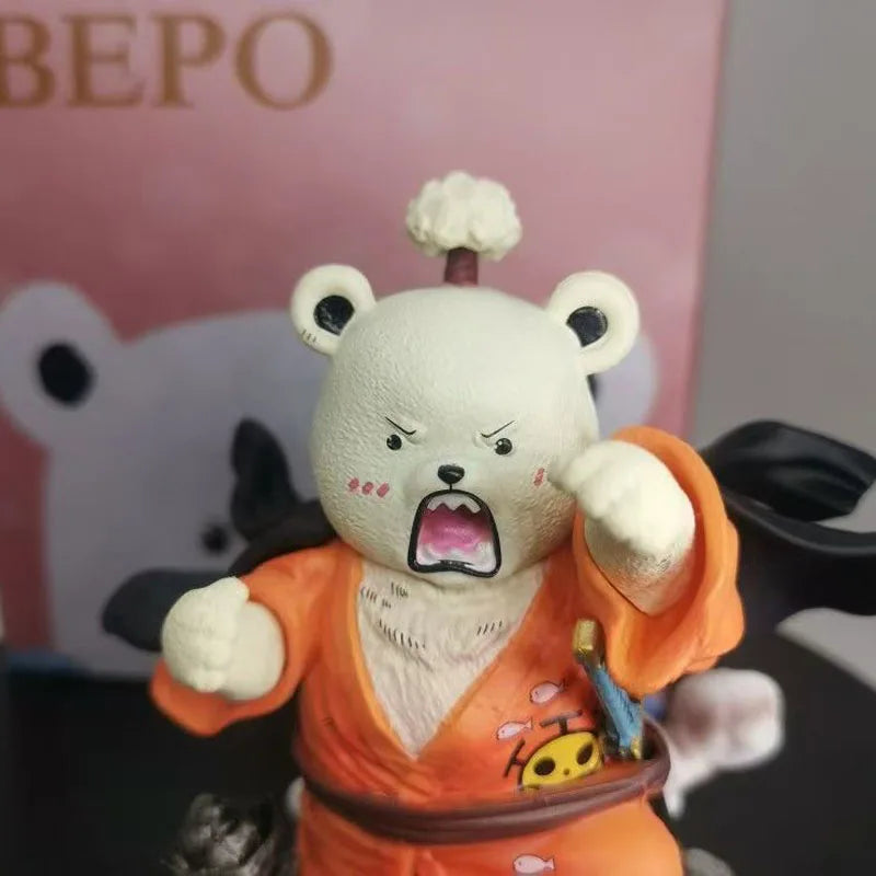 Anime One Piece Figure Q Version Kimono Bepo Pvc Cartoon Statue Figure Model Collection Desk Decor Toys Doll Birthday Gifts