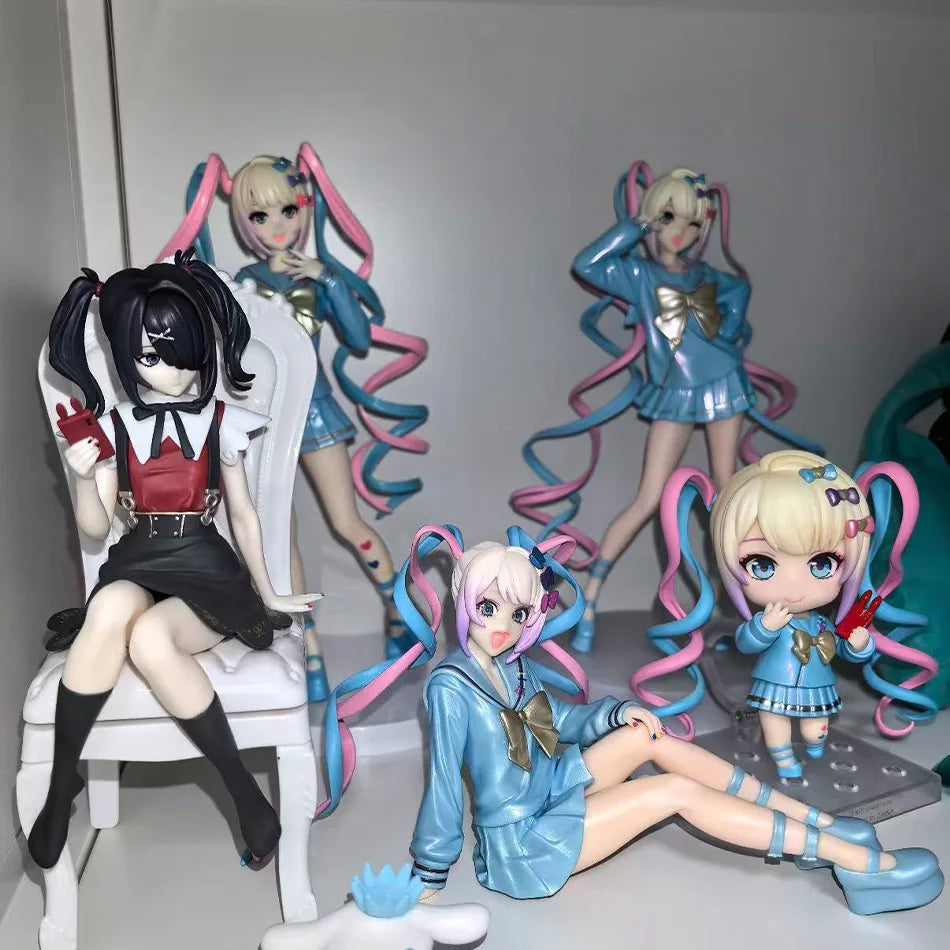 Needy Streamer Overdose KAngel & Ame-chan Figure Set Noodle Stopper PVC Collectible Model Toy Gift