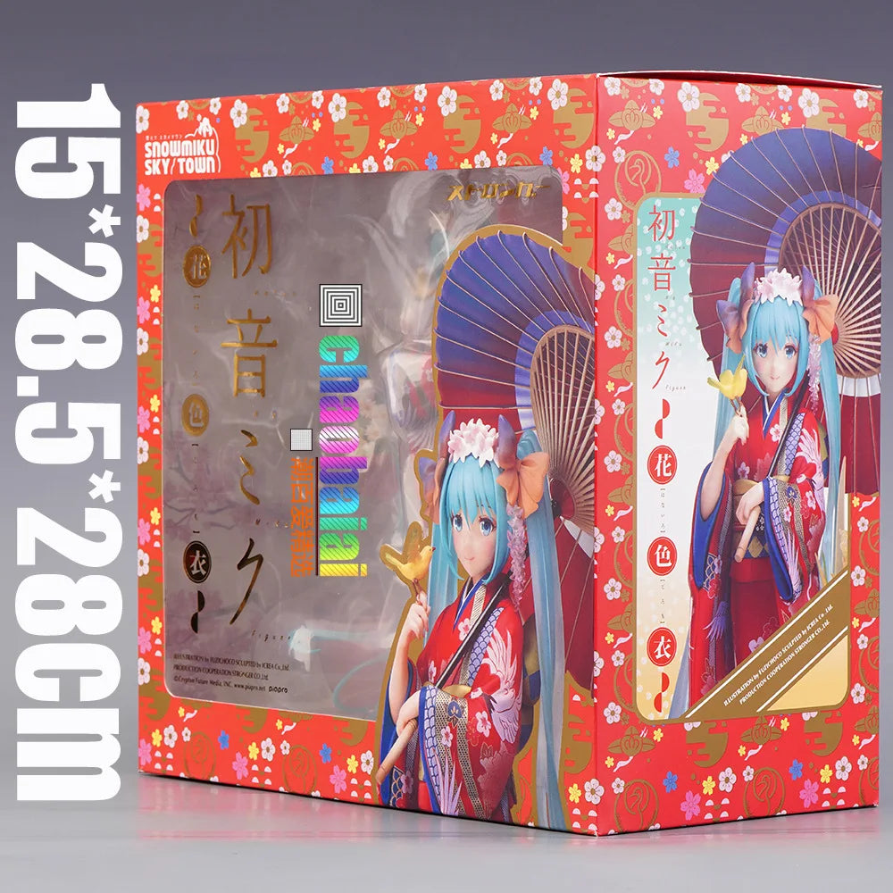 Hatsune Miku Anime Kimono Stronger Miku girly girl Kawaii Beautiful Statue Figure Toys Birthday Gift