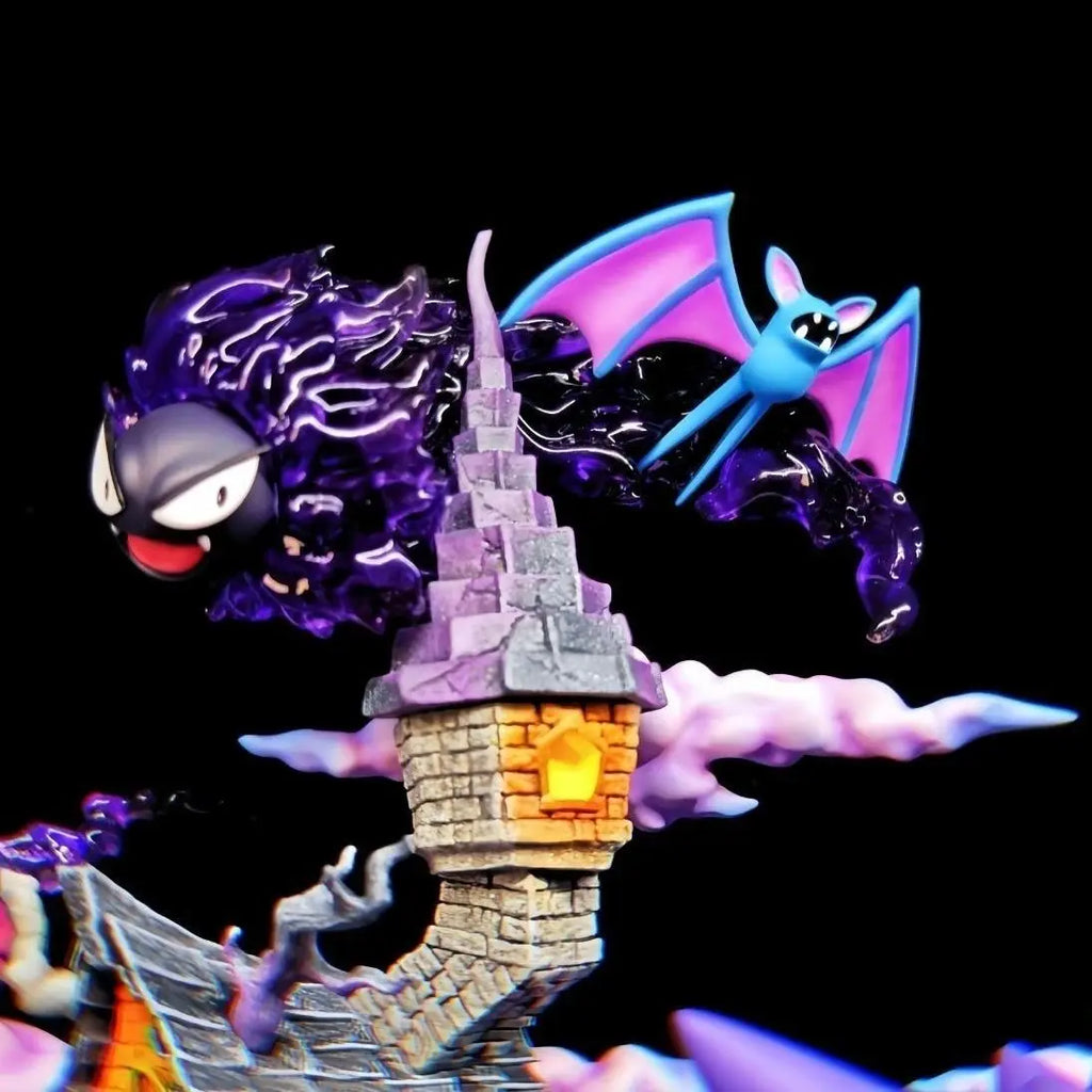 Pokémon Ghost type Gengar anime  Family Evil Collection MPumpkin ode Table setup Favorite PVC Festival Halloween toys Gift