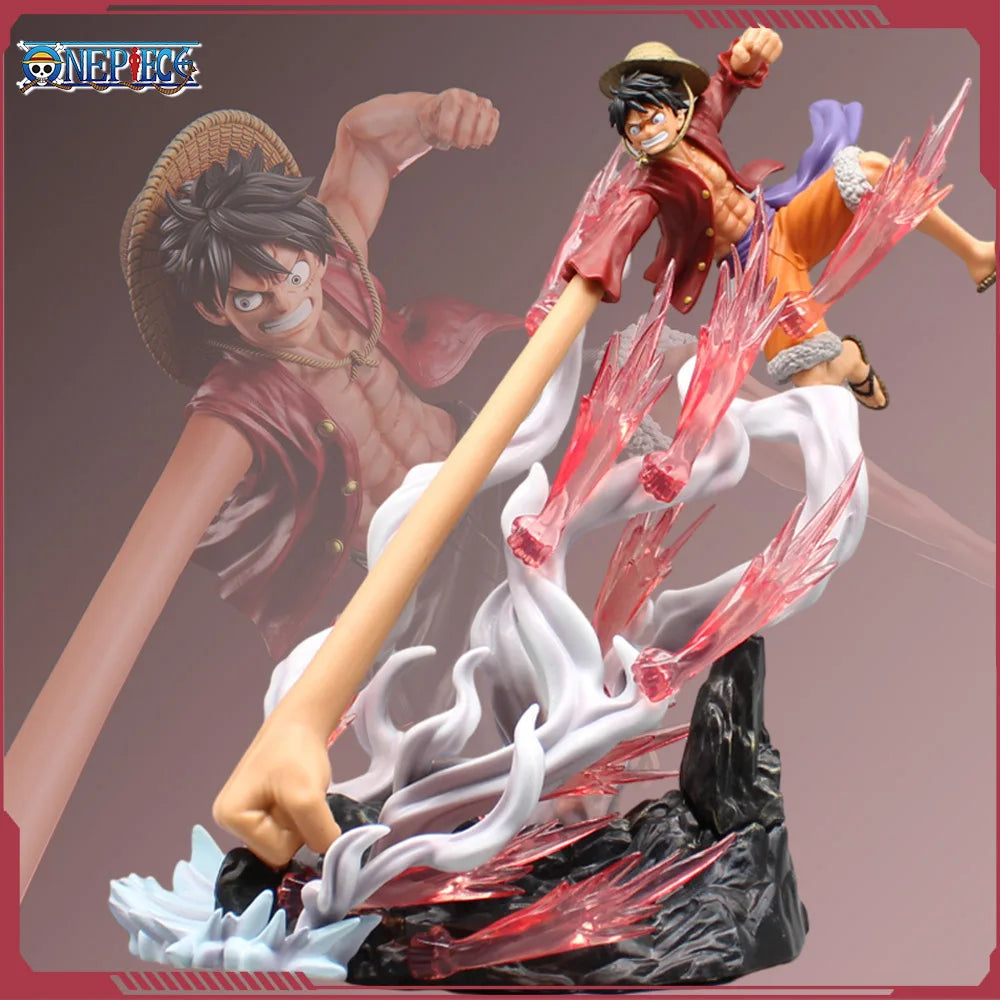 29cm One Piece Luffy Long Hand Anime Figures Nika Luffy Gear 2 Action Figurine Pvc Statue Model Doll Collection Toy Decora Gifts