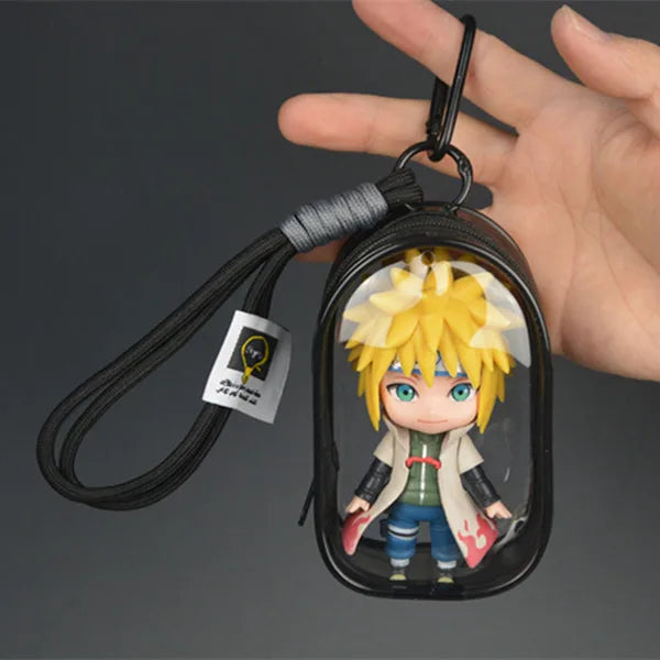 i NEW Naruto Uchiha Obito Itachi Uchiha Naruto Uzumaki Kakashi Keychain Pendant Doll Model Backpack Decor Collection Cartoon Toy