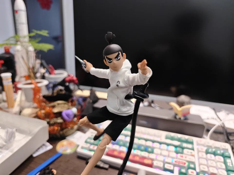 In Stock GONG STUDIO Scissor Seven Cloth Gown Action Figure 1/8 Joint Movable Doll Collect Model Desktop Decorat Desk Toy Gifts