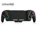 LinYuvo KS63 RGB Wireless Controller Gamepad für Switch &amp; Switch OLED, Retro GameCube Turbo Gaming Pad mit Zurück-Taste
