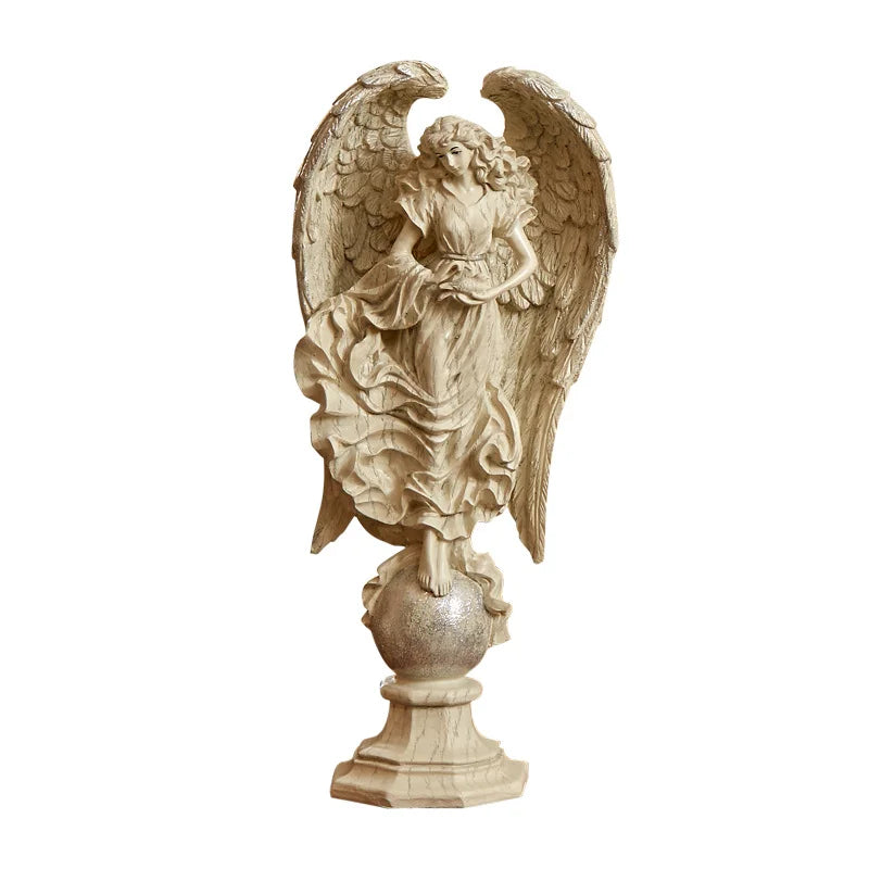 Prayer Angel Goddess Sculpture Ornament  Ancient Greek Mythological Figures Lucky Statue Office Study New Room Home Decor
