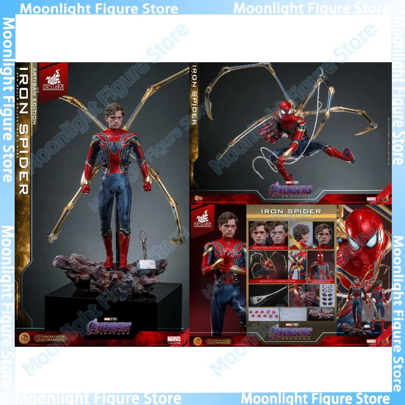 In Stock HotToys MMS761 MMS762AE Iron Spider 1/6 Soldier Figure Animation Action Figure Toy Gift Model Collection
