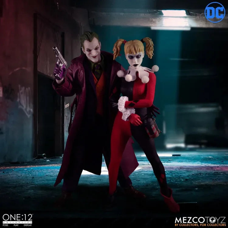 In Stock Original Mezco ONE:12 Batman Arkham Harley Quinn Character Model Toy Gift Collection